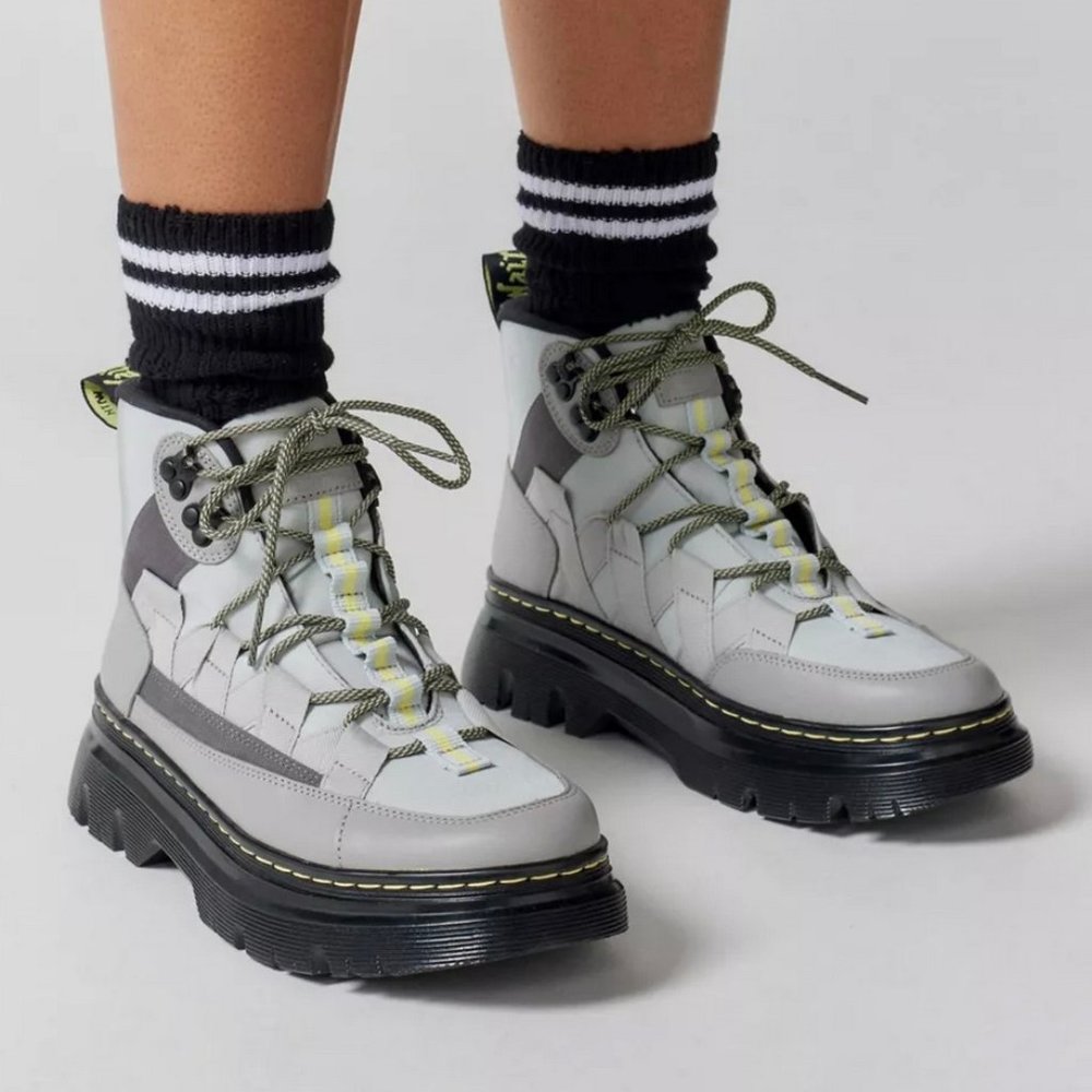 Dr. Martens Boury Gunmetal Nylon Hiker Boots